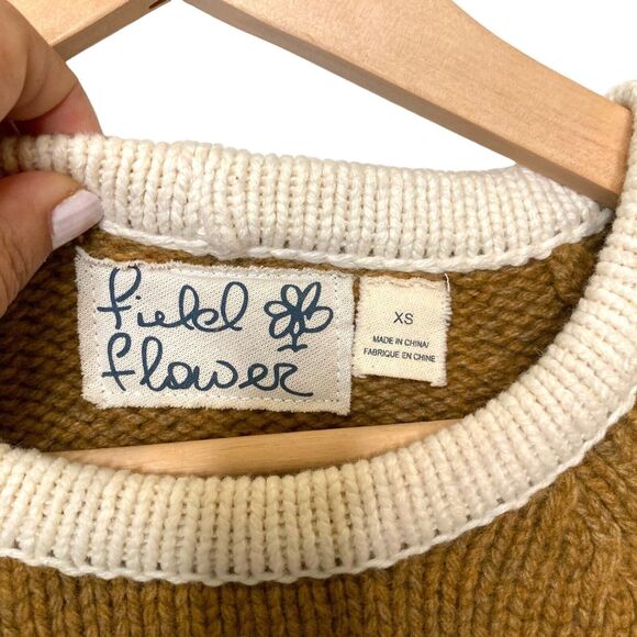 Anthropologie Field Flower Fair Isle Camellia Sweater Pullover Wool Blend XS - Picture 15 of 15